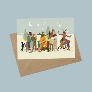 Nieuwjaarsvuur ansichtkaart